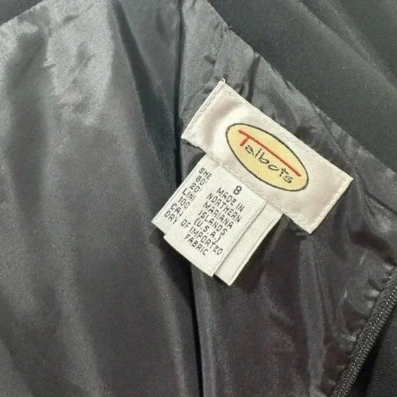 Talbots black straight midi skirt 8 - Picture 6 of 6